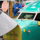 A Boeing factory worker working outside the cockpit of a 737 Max 8 under production at the company's Renton, Washington plant in March 2019.